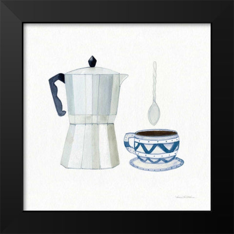 Coffee Break VII Black Modern Wood Framed Art Print by McKenna, Kathleen Parr