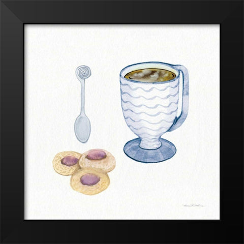 Coffee Break X Black Modern Wood Framed Art Print by McKenna, Kathleen Parr