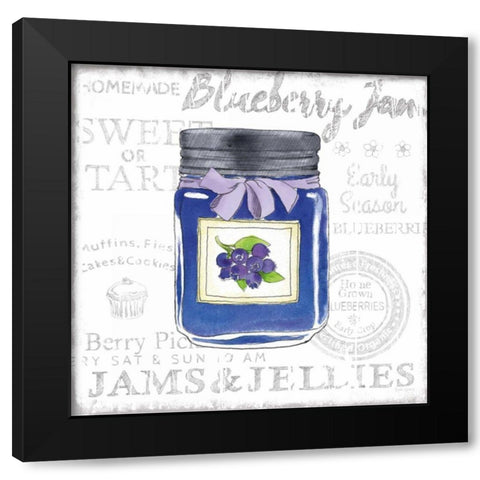 Canning Kitchen II Black Modern Wood Framed Art Print with Double Matting by Grove, Beth