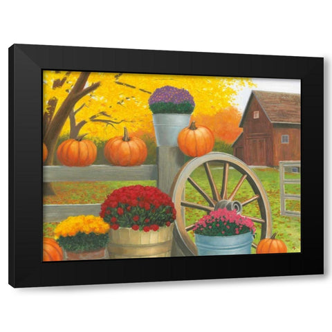 Autumn Affinity II Black Modern Wood Framed Art Print by Wiens, James