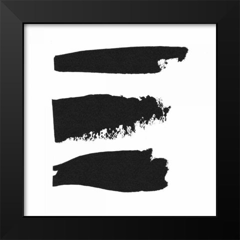 Threes Company I Black Modern Wood Framed Art Print by Adams, Sarah