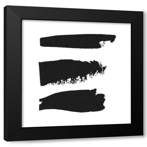 Threes Company I Black Modern Wood Framed Art Print by Adams, Sarah