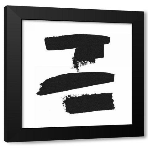 Threes Company II Black Modern Wood Framed Art Print by Adams, Sarah