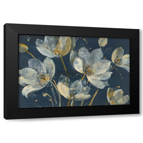 Translucent Garden Black Modern Wood Framed Art Print with Double Matting by Hristova, Albena