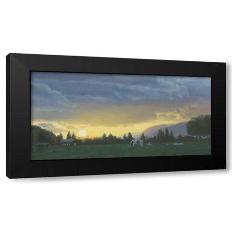 Farm Life II Black Modern Wood Framed Art Print with Double Matting by Wiens, James