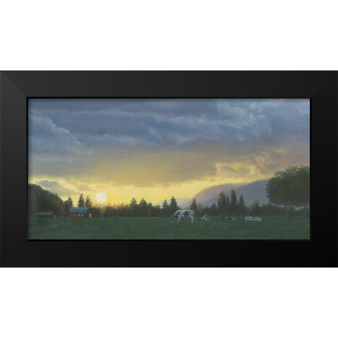 Farm Life II Black Modern Wood Framed Art Print by Wiens, James