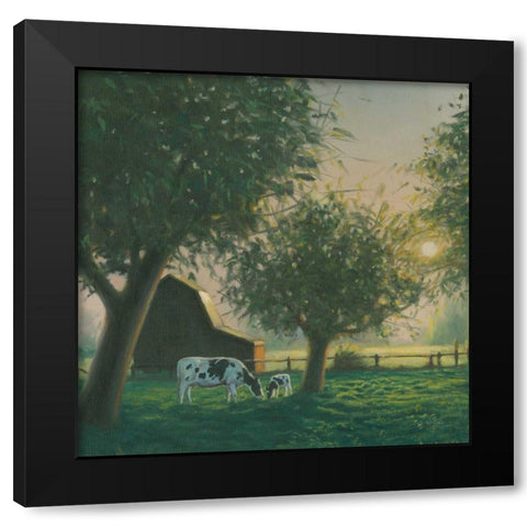 Farm Life IV Black Modern Wood Framed Art Print with Double Matting by Wiens, James