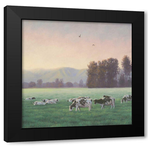 Farm Life V Black Modern Wood Framed Art Print with Double Matting by Wiens, James