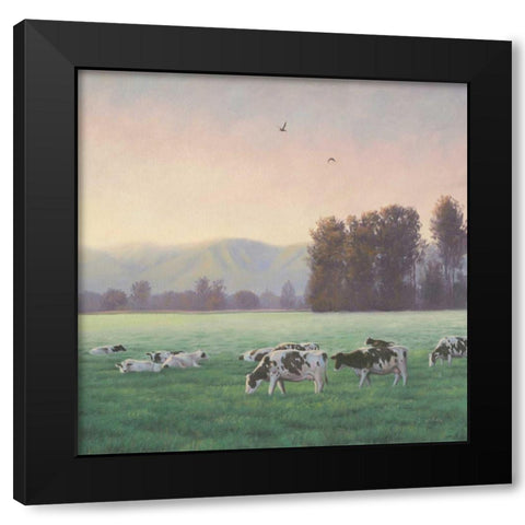 Farm Life V Black Modern Wood Framed Art Print by Wiens, James