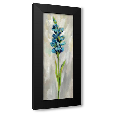 Single Stem Flower I Black Modern Wood Framed Art Print by Vassileva, Silvia