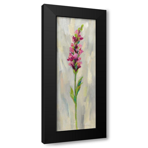 Single Stem Flower IV Black Modern Wood Framed Art Print by Vassileva, Silvia