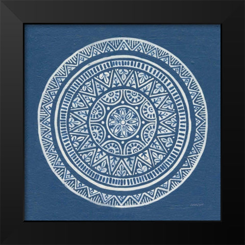 Circle Designs I Black Modern Wood Framed Art Print by Lovell, Kathrine