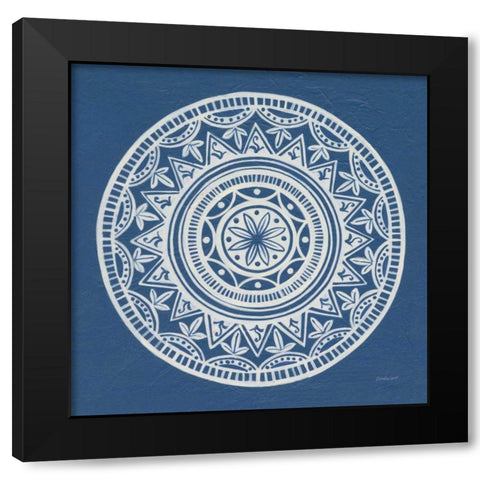 Circle Designs IV Black Modern Wood Framed Art Print by Lovell, Kathrine