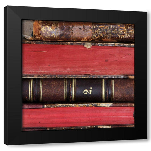 Books I Black Modern Wood Framed Art Print by Olivier, Marc