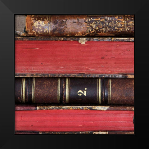 Books I Black Modern Wood Framed Art Print by Olivier, Marc
