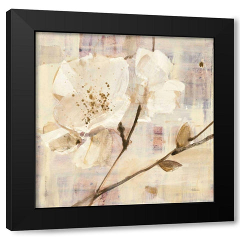 Elegance I Black Modern Wood Framed Art Print by Hristova, Albena