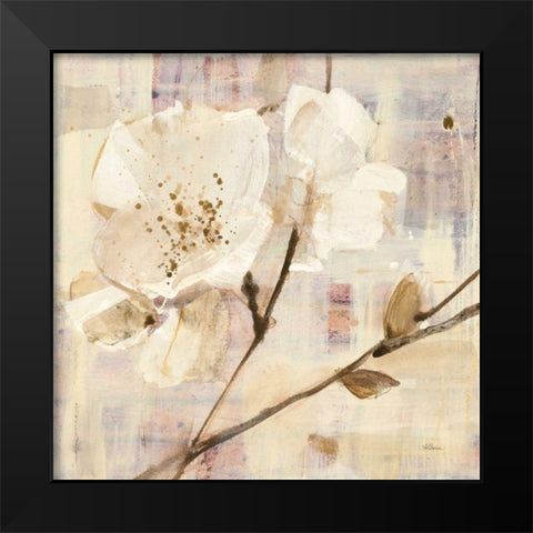 Elegance I Black Modern Wood Framed Art Print by Hristova, Albena