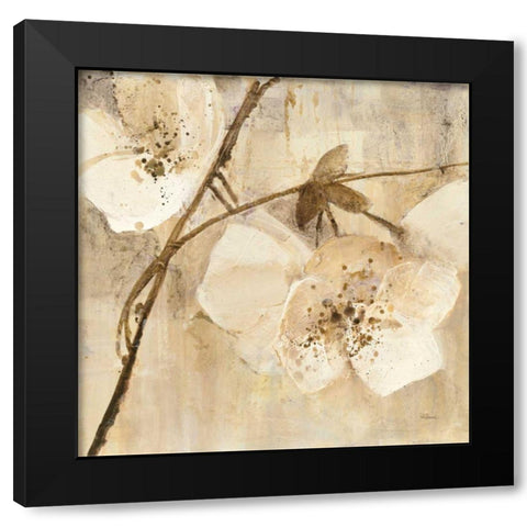 Elegance II Black Modern Wood Framed Art Print by Hristova, Albena