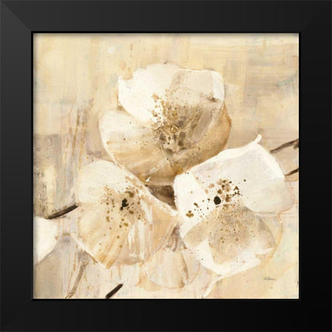Elegance III Black Modern Wood Framed Art Print by Hristova, Albena