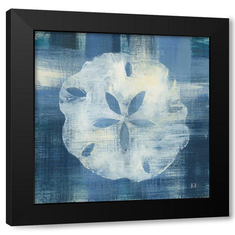 Batik Seas III Black Modern Wood Framed Art Print with Double Matting by Studio Mousseau