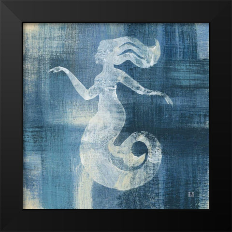 Batik Seas IV Black Modern Wood Framed Art Print by Studio Mousseau