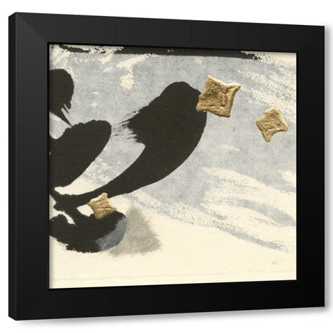 Collage II Black Modern Wood Framed Art Print with Double Matting by Paschke, Chris