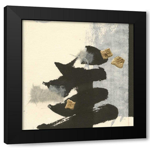 Collage IV Black Modern Wood Framed Art Print by Paschke, Chris