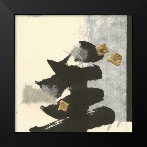 Collage IV Black Modern Wood Framed Art Print by Paschke, Chris