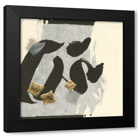 Collage VI Black Modern Wood Framed Art Print by Paschke, Chris