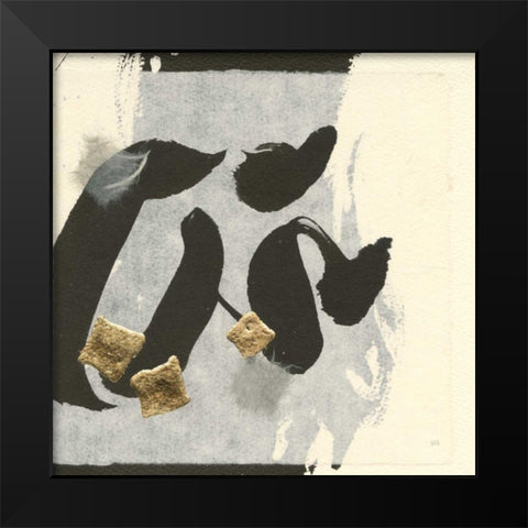 Collage VI Black Modern Wood Framed Art Print by Paschke, Chris