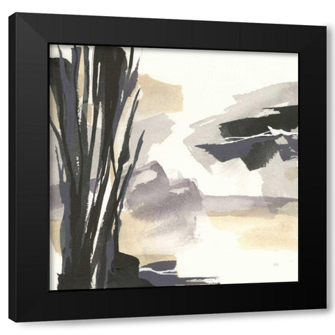 Placid II Black Modern Wood Framed Art Print by Paschke, Chris