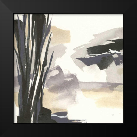 Placid II Black Modern Wood Framed Art Print by Paschke, Chris