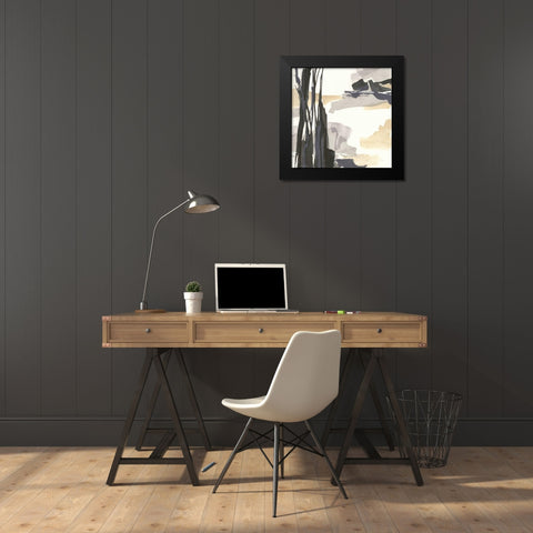Placid III Black Modern Wood Framed Art Print by Paschke, Chris