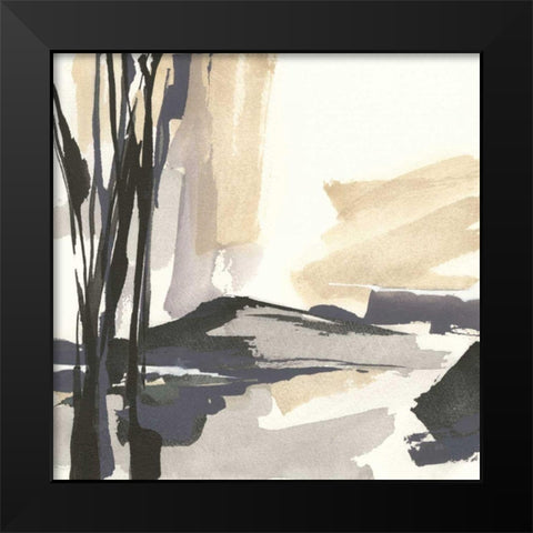 Placid IV Black Modern Wood Framed Art Print by Paschke, Chris