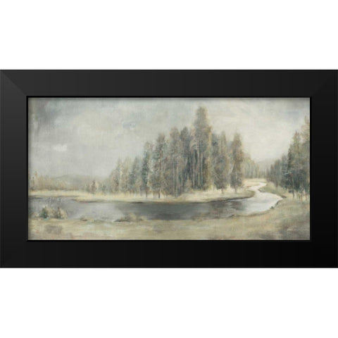 Landscape Trio IV Black Modern Wood Framed Art Print by Nai, Danhui