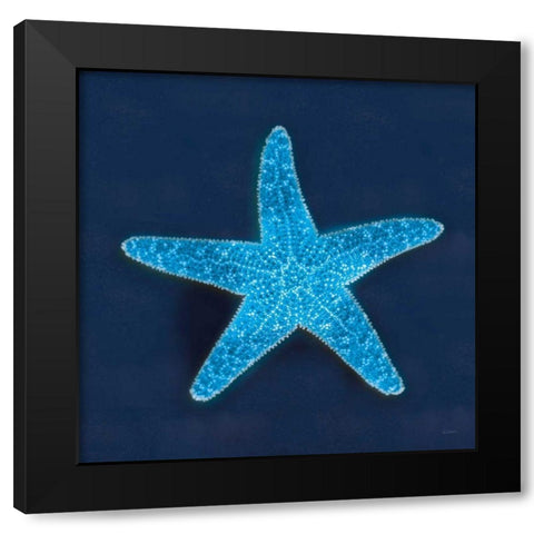 Cyanotype Sea III Black Modern Wood Framed Art Print by Schlabach, Sue