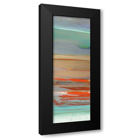 Layers II Black Modern Wood Framed Art Print with Double Matting by Maye, Jo