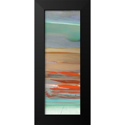 Layers II Black Modern Wood Framed Art Print by Maye, Jo
