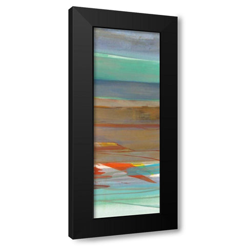 Layers III Black Modern Wood Framed Art Print by Maye, Jo