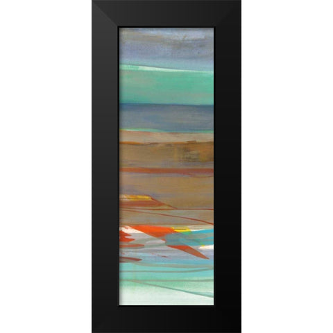 Layers III Black Modern Wood Framed Art Print by Maye, Jo