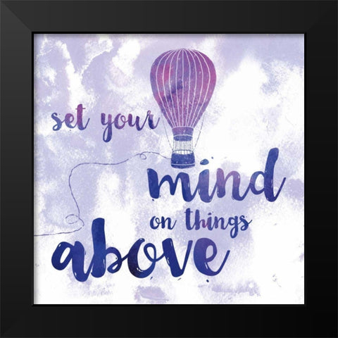 Words of Faith I Black Modern Wood Framed Art Print by Adams, Sarah