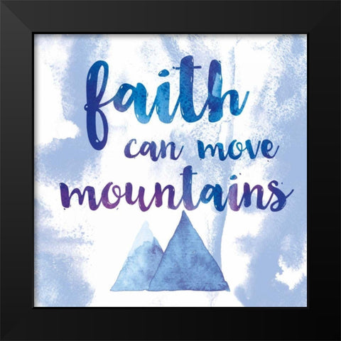 Words of Faith II Black Modern Wood Framed Art Print by Adams, Sarah