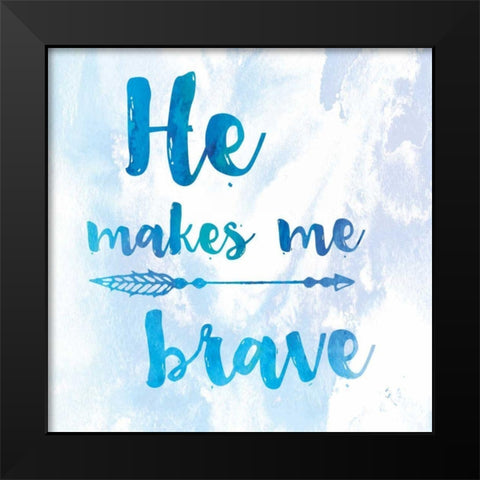 Words of Faith III Black Modern Wood Framed Art Print by Adams, Sarah