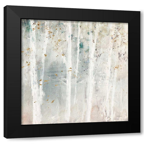 A Woodland Walk III Black Modern Wood Framed Art Print with Double Matting by Audit, Lisa