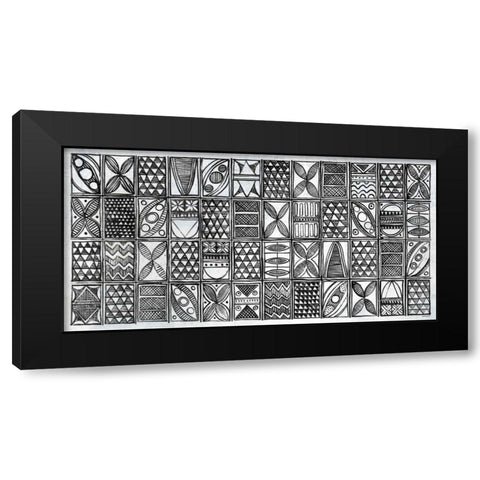 Patterns of the Amazon I BW Black Modern Wood Framed Art Print by Lovell, Kathrine