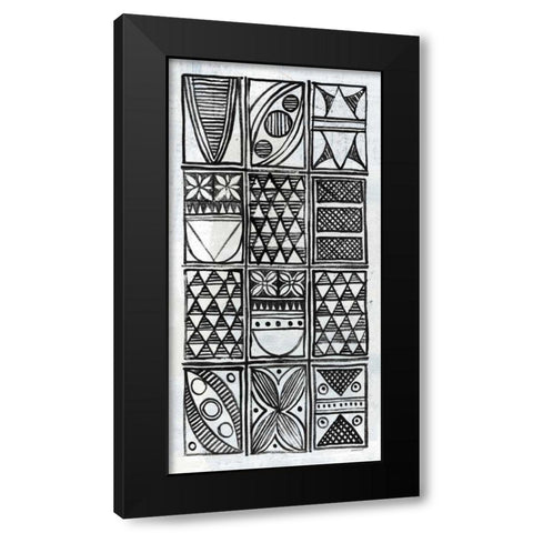 Patterns of the Amazon IV BW Black Modern Wood Framed Art Print with Double Matting by Lovell, Kathrine