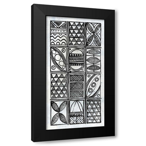 Patterns of the Amazon VI BW Black Modern Wood Framed Art Print by Lovell, Kathrine