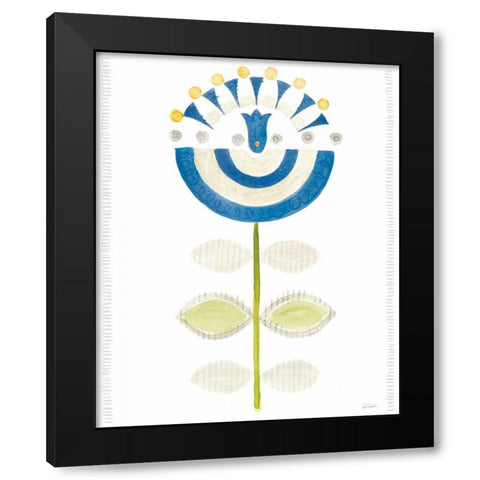 Hygge Flowers III Black Modern Wood Framed Art Print with Double Matting by Schlabach, Sue