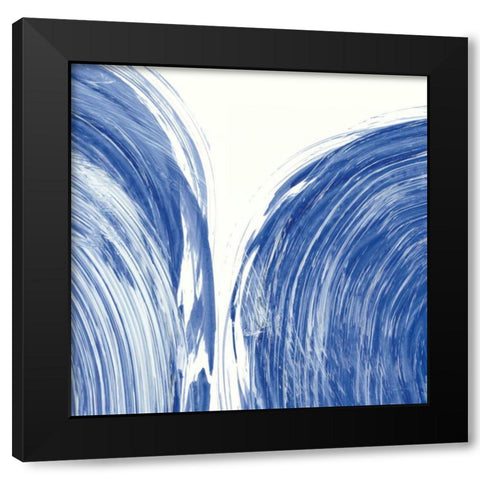 Swirl I Black Modern Wood Framed Art Print by Rhue, Piper