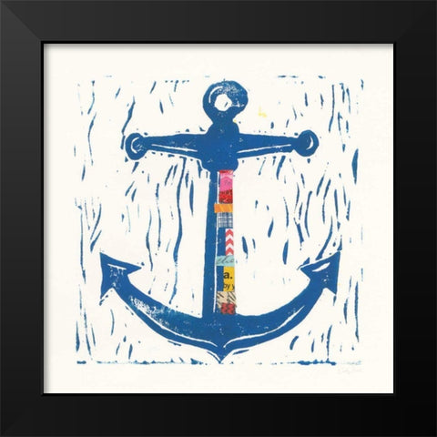 Nautical Collage III Black Modern Wood Framed Art Print by Prahl, Courtney